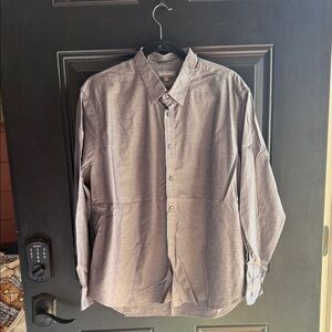 Men's Casual Button Down Shirt in Gray